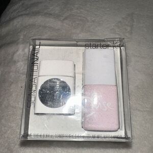 Fuse Sensationail Gelnamel  Starter Kit ~ Pink Glitter ~ gel polish + LED lamp